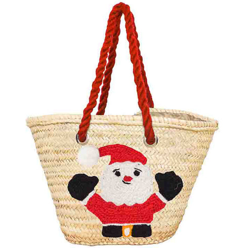 Santa's Straw Bag: Perfect Personalized Gift !