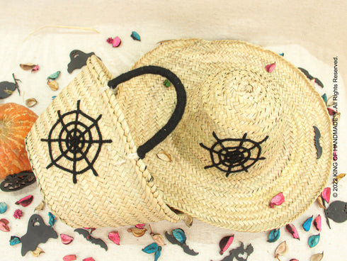web spider Pack! Personalized Halloween Bag & Hat
