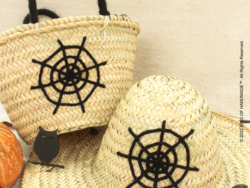 web spider Pack! Personalized Halloween Bag & Hat