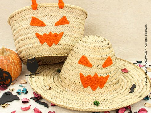 Angry Pumpkin Pack! Personalized Halloween Bag & Hat