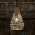 Hand-Engraved Moroccan Brass Pendant Light – Teardrop Lamp (PL 1069)