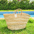 Handcrafted Doum Straw Basket | Openwork Woven Bag