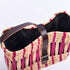 Handcrafted French Basket with Pink Stripe - Decorative, Versatile, Eco-Friendly