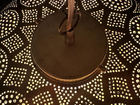 Handcrafted Moroccan Brass Pendant Light – Elegant Home Decor (PL 1064)