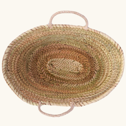 Handcrafted Evil Eye Straw Bag | Large Beach Tote