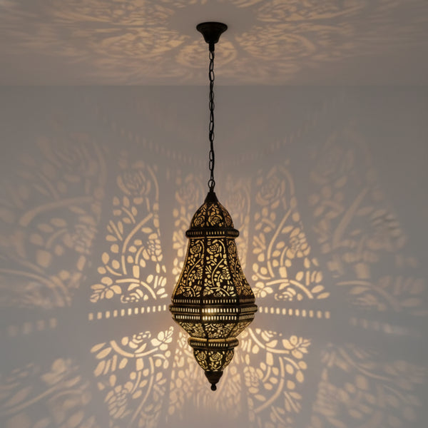 Handcrafted Moroccan Lantern - Floral Cutwork Hanging Lamp
