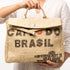 Moroccan Jute Briefcase Bag | Luxury Woven Handbag