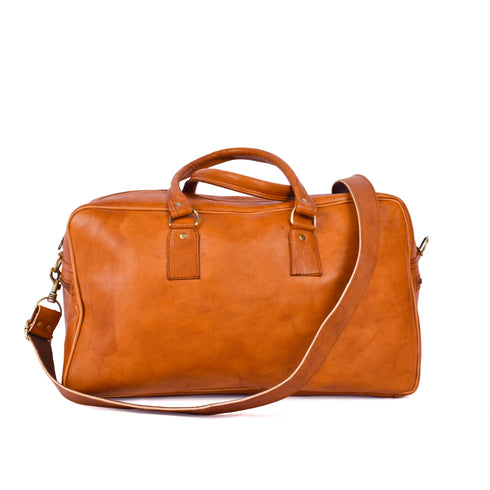 Luxury Moroccan Men’s Leather Travel Duffle Bag Handmade | Premium Craftsmanship