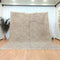 Handmade Beige Moroccan Wool Rug - Boho Living Room Carpet