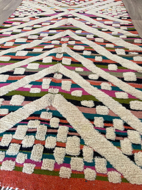 Handmade Beni Ourain Wool Rug - Large Area Rug for Living Room