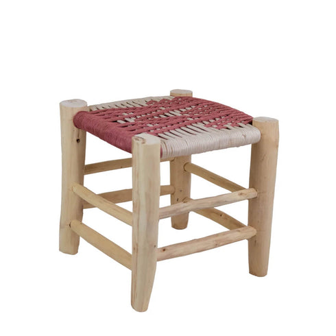 Handmade Braided Rope Stool - Moroccan Craft