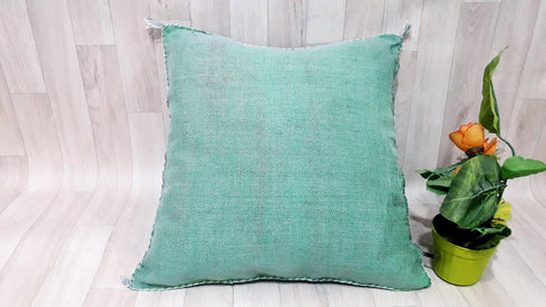 Handmade Cactus Silk Pillow Cover – Moroccan Sabra Cushion (SP 1007)