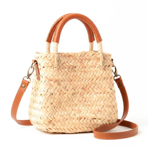 Mini Straw Crossbody Bag | Handmade Birkin Inspired Handbag For Women