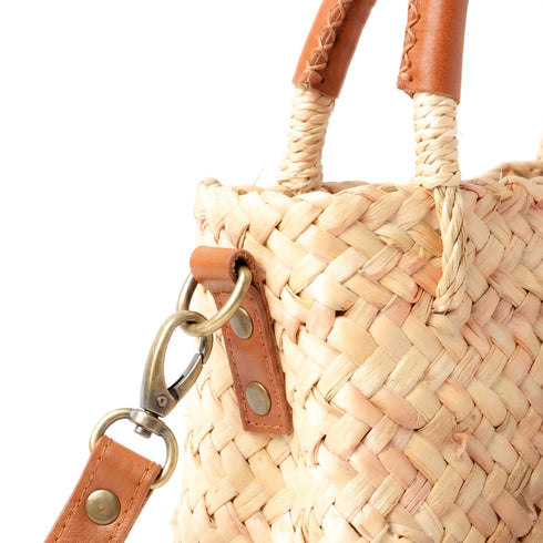Mini Straw Crossbody Bag | Handmade Birkin Inspired Handbag For Women