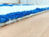 Handmade Moroccan Beni Ourain Wool Rug in Royal Blue