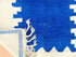 Handmade Moroccan Beni Ourain Wool Rug in Royal Blue