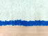 Handmade Moroccan Beni Ourain Wool Rug in Royal Blue