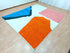 Handmade Moroccan Berber Rug - Peach & Blue Wool Area Rug