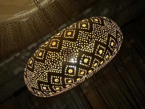 Handmade Moroccan Brass Pendant Light – Elegant Lighting (PL 1078)