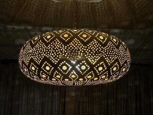 Handmade Moroccan Brass Pendant Light – Elegant Lighting (PL 1078)