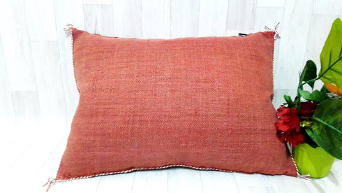 Handmade Moroccan Cactus Silk Pillow Cover (SP 1003)