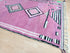 Handmade Moroccan Pink Rug - Berber Wool Carpet