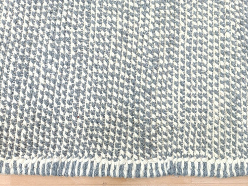 Handmade Moroccan Wool Kilim Rug – Berber Striped Flat Weave