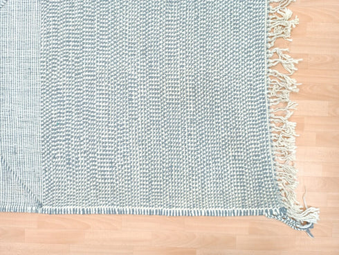 Handmade Moroccan Wool Kilim Rug – Berber Striped Flat Weave