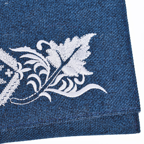 Moroccan Blue Clutch Handbag – Elegant Embroidery for Weddings & Special Occasions