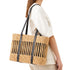 Handmade Wicker Tote Bag | Openwork Basket with Drawstring