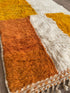 Handmade Orange Moroccan Wool Rug – Custom Berber Area Rug