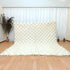 Handmade Tufted Beni Ourain Checkered Moroccan Wool Rug