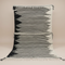 Handmade Moroccan Wool Rug - Black and White Berber Carpet
