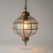 Handmade Glass & Brass Pendant - Geometric Ceiling Light