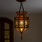 Moroccan Lamp with Colored Glass – Hanging Pendant Light (pl-2017)