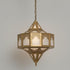 Handmade Moroccan Brass Lamp, Milky Glass Boho Lighting (pl-2021)
