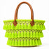 Moroccan Straw Beach Bag – Beige Tassel Tote with Leather Handles