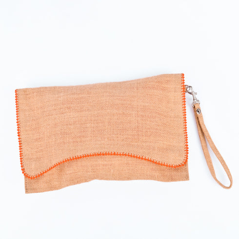 Boho Jute Clutch Handbag – Perfect for Summer Getaways & Wedding Gifts