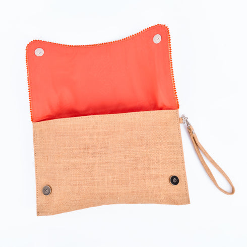 Boho Jute Clutch Handbag – Perfect for Summer Getaways & Wedding Gifts