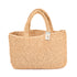 Khaki Large Raffia Croched Bag – Stylish Beach Essential