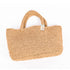 Khaki Large Raffia Croched Bag – Stylish Beach Essential