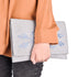 Elegant Linen Clutch Handbag – Moroccan Embroidery for Special Occasions
