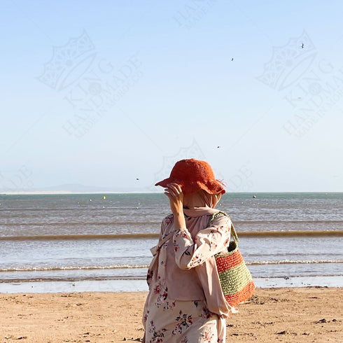 Raffia Beach Croched Hat – Handmade Vacation-Ready Sun Accessory!