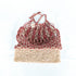 Raffia Beach Bag | Crocheted Kittan Handle Shoulder Tote for Women