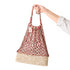 Raffia Beach Bag | Crocheted Kittan Handle Shoulder Tote for Women
