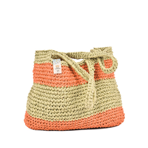 Beach Raffia Crocheted Tote Bag - Spacious Vacation Tote