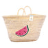 Watermelon Embroidered Straw Beach Bag -  Honeymoon & Vacation Tote