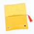 Vibrant Yellow Leather Clutch – Orange Embroidery for Chic Summer Style