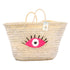Handwoven Eye Straw Basket – Boho Tote Bag