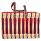 Handwoven French Basket With Blue Stripe - Eco-Friendly & Versatile Tote